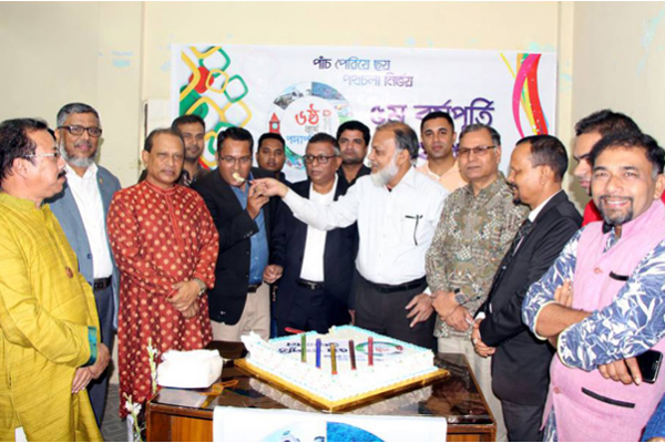 কেক কেটে প্রতিষ্ঠাবার্ষিকী উদযাপন করলো সিলেটভিউ