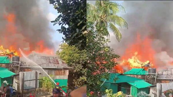 রাঙ্গামাটির সাজেকে ভয়াবহ আগুনে পুড়ে গেছে ৫০টির বেশি রিসোর্ট, কটেজ ও রেস্টুরেন্ট