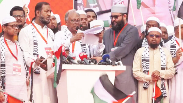 ‘মার্চ ফর গাজা’র ঘোষণাপত্রে ইসরায়েলের সাথে সকল চুক্তি বাতিল ও সম্পর্ক ছিন্নের আহ্বান