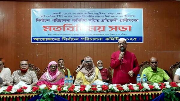 বগুড়ায় মোটর শ্রমিক ইউনিয়ন নির্বাচনে শান্তি নিশ্চিতে মতবিনিময় সভা