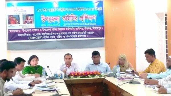 বীরগঞ্জে মা ও শিশু সহায়তা কর্মসূচি বাস্তবায়ন কমিটির প্রশিক্ষণ