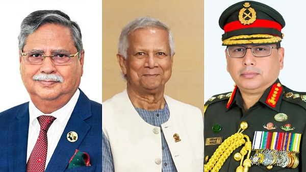 রাষ্ট্রপতি ও প্রধান উপদেষ্টার সঙ্গে সেনাপ্রধানের সাক্ষাৎ