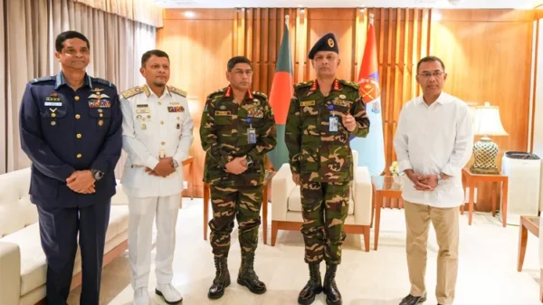 সশস্ত্র বাহিনী বিভাগের নতুন প্রিন্সিপাল স্টাফ অফিসারের দায়িত্বভার গ্রহণ