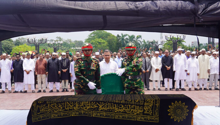 সাবেক প্রতিমন্ত্রী মিজানুর রহমান সিনহার জানাজায় প্রধানমন্ত্রীর অংশগ্রহণ